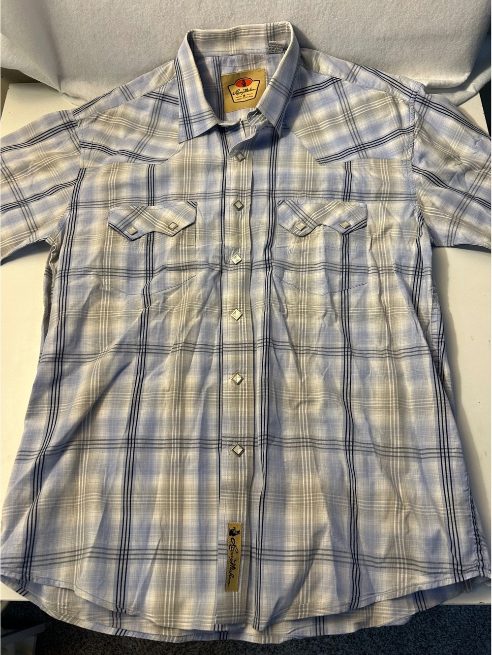 Larry Mahan Cowboy Collection Western Short Sleeve Button Up